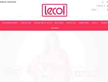Tablet Screenshot of lecol.com.ar